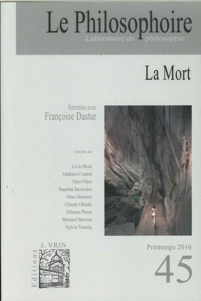 Picture of Le Philosophoire N°45 La Mort Mai 2016