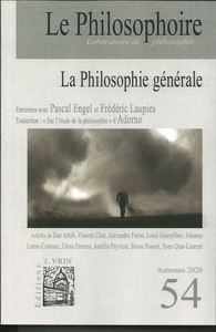 Picture of Le Philosophoire N°54 La Philosophie générale - Novembre 2020