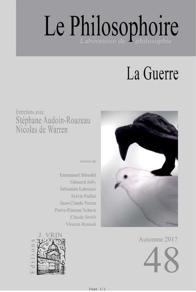 Image de Le Philosophoire N°48 La Guerre Automne 2017