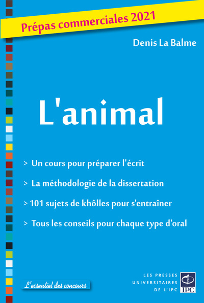 Picture of L'animal - prépas commerciales 2021