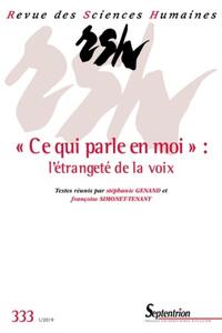 Picture of Revue des Sciences Humaines, n°333/janvier-mars 2019