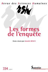 Picture of Les formes de l'enquête n°334