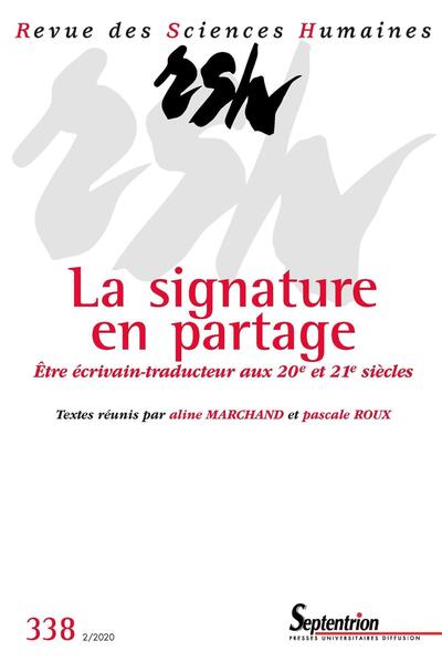 Image de La Signature en partage - N° 338 2/2020