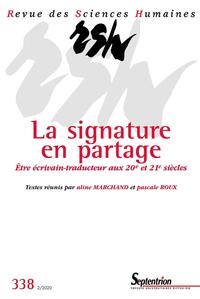 Image de La Signature en partage - N° 338 2/2020