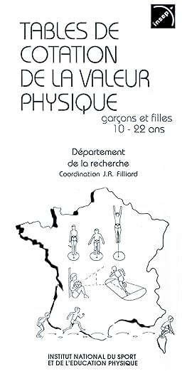 Image de TABLES DE COTATION DE LA VALEUR PHYSIQUE.