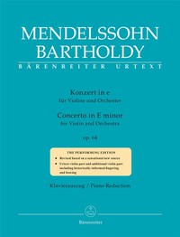 Picture of FELIX MENDELSSOHN BARTHOLDY : CONCERTO IN E MINOR - VIOLON & PIANO REDUCTION - CONCERTO EN MI MINEUR