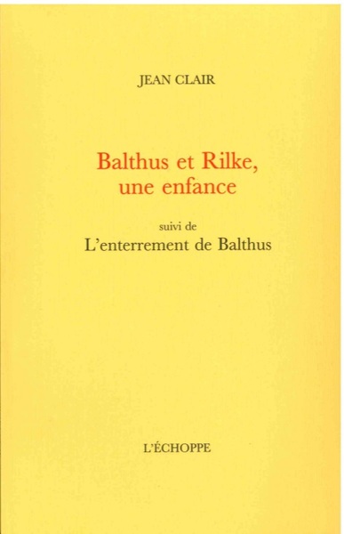 Image de Balthus et Rilke, une enfance