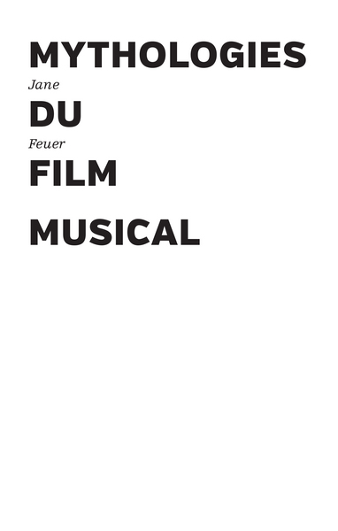 Image de Mythologies du film musical