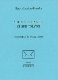 Image de Notes sur Liabeuf et sur Tolstoi