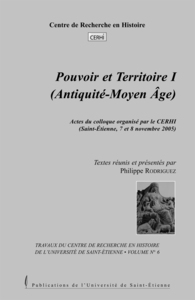 Picture of Pouvoir et territoire. Aux époques ancienne et médiévale