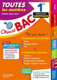 Picture of Objectif Bac 2023 - 1re Spécialités scientifiques Toutes les matières