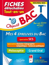 Picture of Objectif BAC Fiches  Tout-en-un Tle Spécialité SES - Histoire-Géo, géopolitique + Philo + Grand Oral