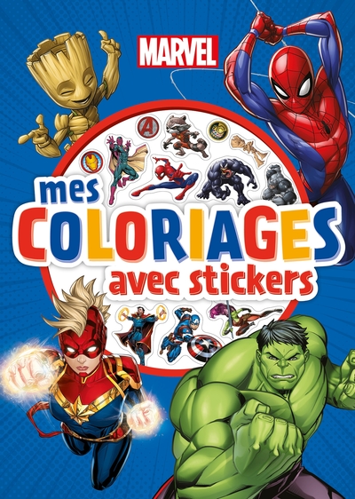 Image de MARVEL - Mes coloriages avec stickers - Disney