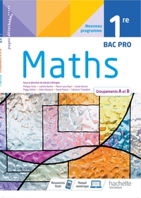 Picture of Mathématiques 1ère Bac Pro groupements A et B - cahier de l'élève -  Éd. 2021