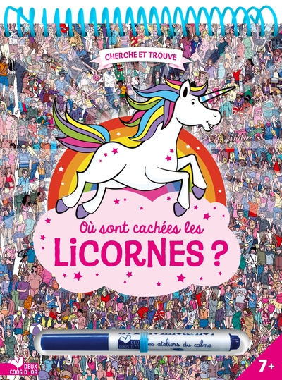 Picture of Où sont cachées les licornes ? - bloc avec un feutre effaçable