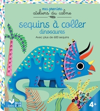 Image de Sequins à coller dinosaures - boîte avec accessoires