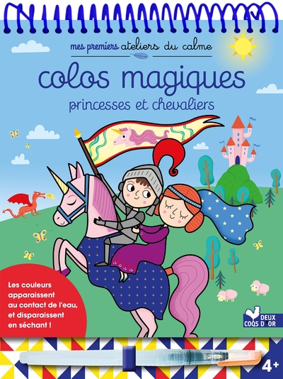 Picture of Colos magiques Princesses et chevaliers - bloc avec feutre à eau