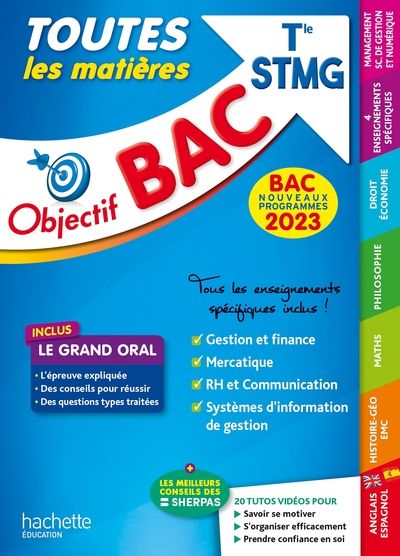 Image de Objectif Bac 2023 - Term STMG Toutes les matières