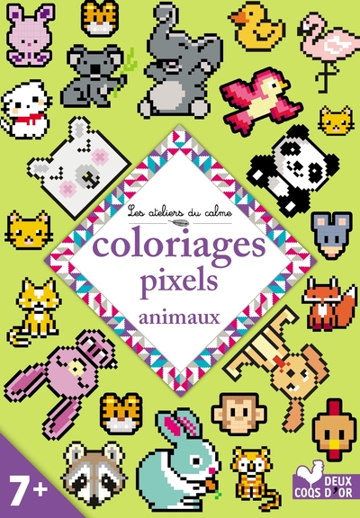 Picture of Coloriages pixels animaux