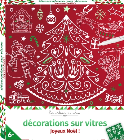 Image de Décorations sur vitres Joyeux Noël ! - boîte avec accessoires