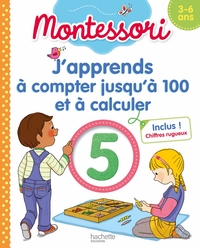 Picture of Montessori J'apprends à compter jusqu'à 100 et à calculer 3-6 ans (chiffres rugueux inclus)