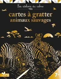 Picture of Cartes à gratter animaux sauvages - pochette avec accessoires