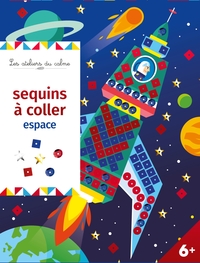 Image de Sequins à coller - espace - pochette avec accessoires