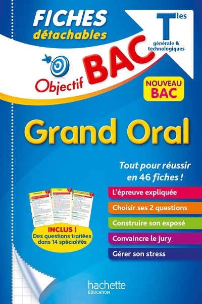 Picture of Objectif BAC Fiches Le Grand oral du BAC Tle