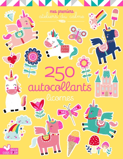 Image de 250 autocollants - licornes