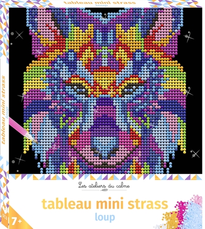Picture of Tableau mini strass loup - boîte avec accessoires