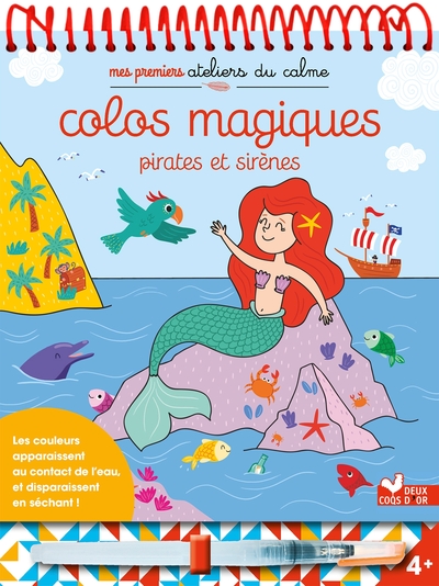 Picture of Colos magiques Pirates et sirènes - bloc avec feutre à eau