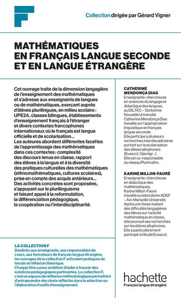 Image de Collection F - Mathématiques en français langue seconde ou en langue étrangère
