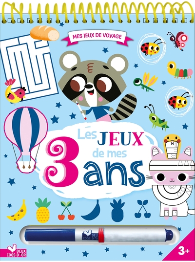 Picture of Les jeux de mes 3 ans - bloc avec feutre effaçable