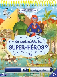 Picture of Où sont cachés les Super-héros ? - bloc avec un feutre effaçable