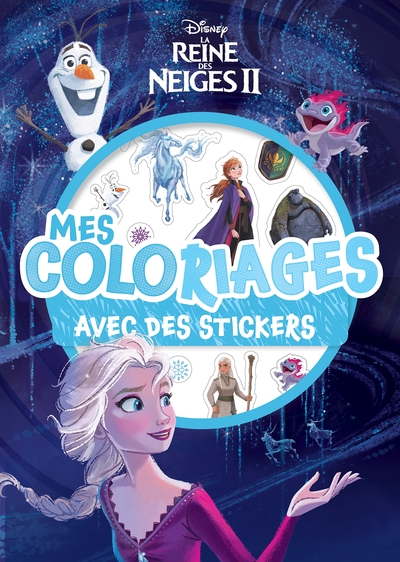 Image de LA REINE DES NEIGES 2 - Mes coloriages avec stickers - DISNEY