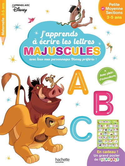 Picture of Disney - Les Grands Classiques - J'apprends à écrire les majuscules PS-MS (3-5 ans)
