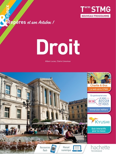 Picture of Enjeux & Repères Droit Terminale STMG - Livre élève - Éd. 2020