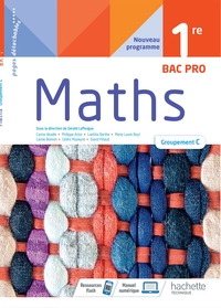 Picture of Mathématiques 1ère Bac Pro groupement C - cahier de l'élève -  Éd. 2021
