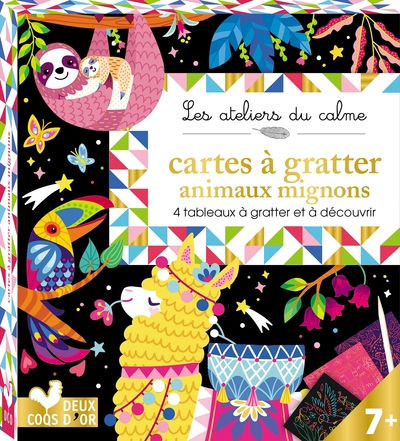 Picture of Cartes à gratter animaux mignons
