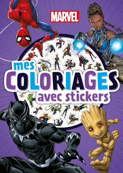 Image de BLACK PANTHER - Mes coloriages avec stickers - MARVEL