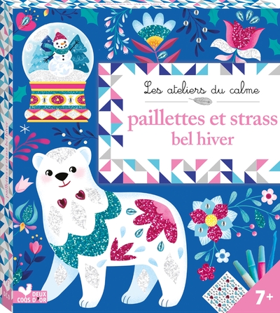 Image de Paillettes et strass bel hiver - boîte avec accessoires
