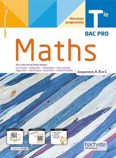 Image de Mathématiques Terminale Bac Pro groupements A, B et C -  Livre élève -  Éd. 2022