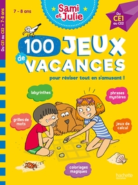 Picture of 100 Jeux de vacances - Sami et Julie - Du CE1 au CE2 - Cahier de vacances 2025