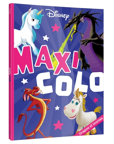Image de DISNEY - Maxi Colo - Dragons et Licornes
