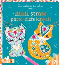 Image de Strass porte-clefs kawai - mini boîte avec accessoires