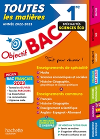 Picture of Objectif Bac 2023 - 1re Spécialités sciences éco Toutes les matières