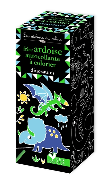 Picture of Frise ardoise autocollante à colorier - dinosaures
