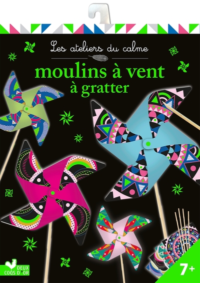 Image de Moulins à vent à gratter - pochette avec accessoires