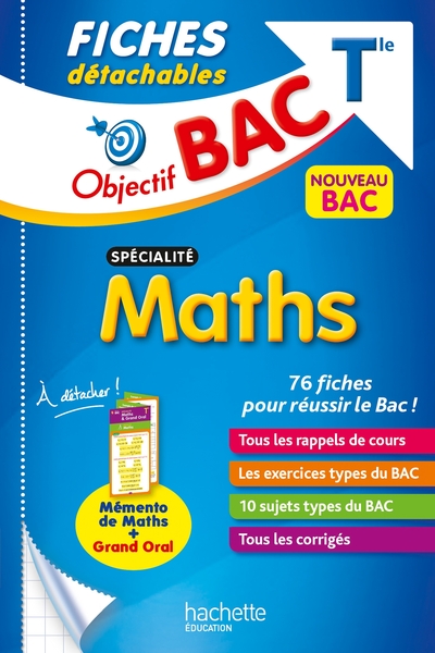 Picture of Objectif BAC Fiches détachables Spécialité Maths Tle
