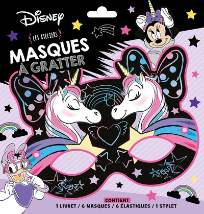 Image de MINNIE ET LA LICORNE - Pochette Les Ateliers - Masques à gratter - Disney